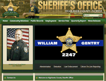 Tablet Screenshot of highlandssheriff.org